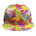 Candy And Jelly Pattern Print Snapback Cap