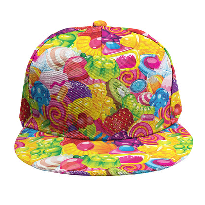 Candy And Jelly Pattern Print Snapback Cap
