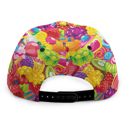 Candy And Jelly Pattern Print Snapback Cap