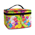 Candy And Jelly Pattern Print Travel Makeup Bag