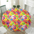 Candy And Jelly Pattern Print Waterproof Round Tablecloth