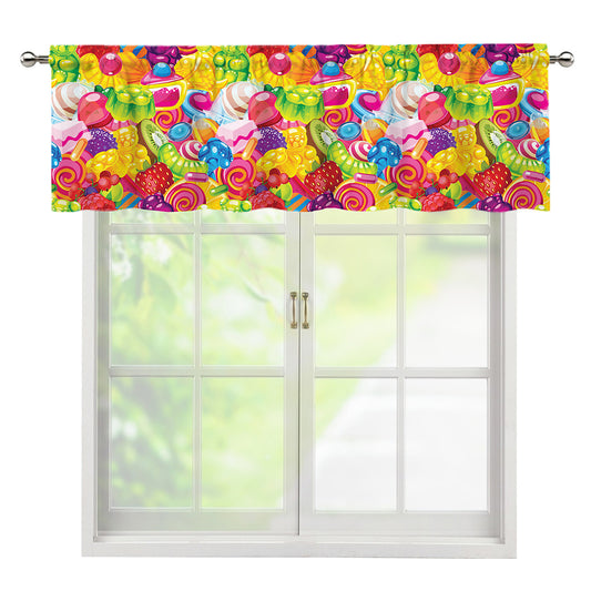 Candy And Jelly Pattern Print Window Valance