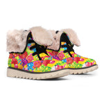 Candy And Jelly Pattern Print Winter Boots