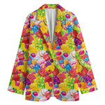 Candy And Jelly Pattern Print Women's Blazer