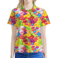 Candy And Jelly Pattern Print Women's Polo Shirt