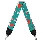 Candy And Santa Claus Hat Pattern Print Bag Strap
