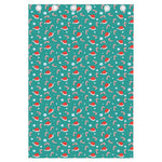 Candy And Santa Claus Hat Pattern Print Curtain