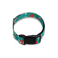 Candy And Santa Claus Hat Pattern Print Dog Collar