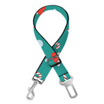 Candy And Santa Claus Hat Pattern Print Dog Seat Belt