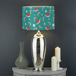 Candy And Santa Claus Hat Pattern Print Drum Lamp Shade