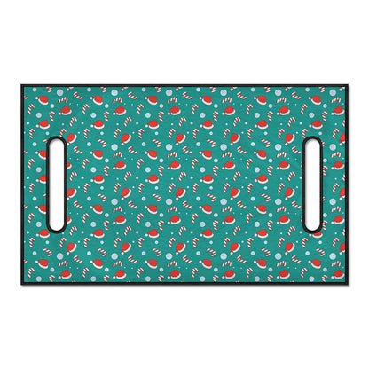 Candy And Santa Claus Hat Pattern Print Golf Cart Seat Cover
