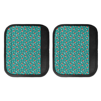 Candy And Santa Claus Hat Pattern Print Handle Covers