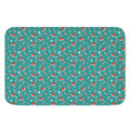 Candy And Santa Claus Hat Pattern Print Indoor Door Mat