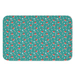 Candy And Santa Claus Hat Pattern Print Indoor Door Mat