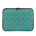 Candy And Santa Claus Hat Pattern Print Laptop Sleeve