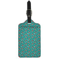 Candy And Santa Claus Hat Pattern Print Luggage Tag