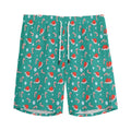 Candy And Santa Claus Hat Pattern Print Men's Athletic Shorts