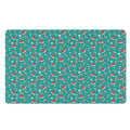 Candy And Santa Claus Hat Pattern Print Polyester Doormat