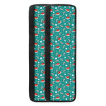 Candy And Santa Claus Hat Pattern Print Refrigerator Handle Covers