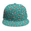 Candy And Santa Claus Hat Pattern Print Snapback Cap