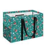 Candy And Santa Claus Hat Pattern Print Utility Tote Bag