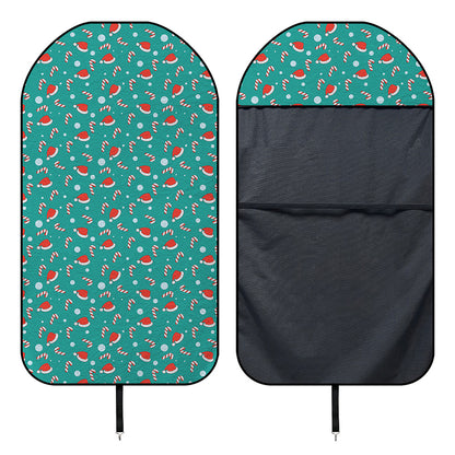Candy And Santa Claus Hat Pattern Print Waterproof Car Seat Cover