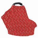 Candy Cane Polka Dot Pattern Print Baby Seat Cover