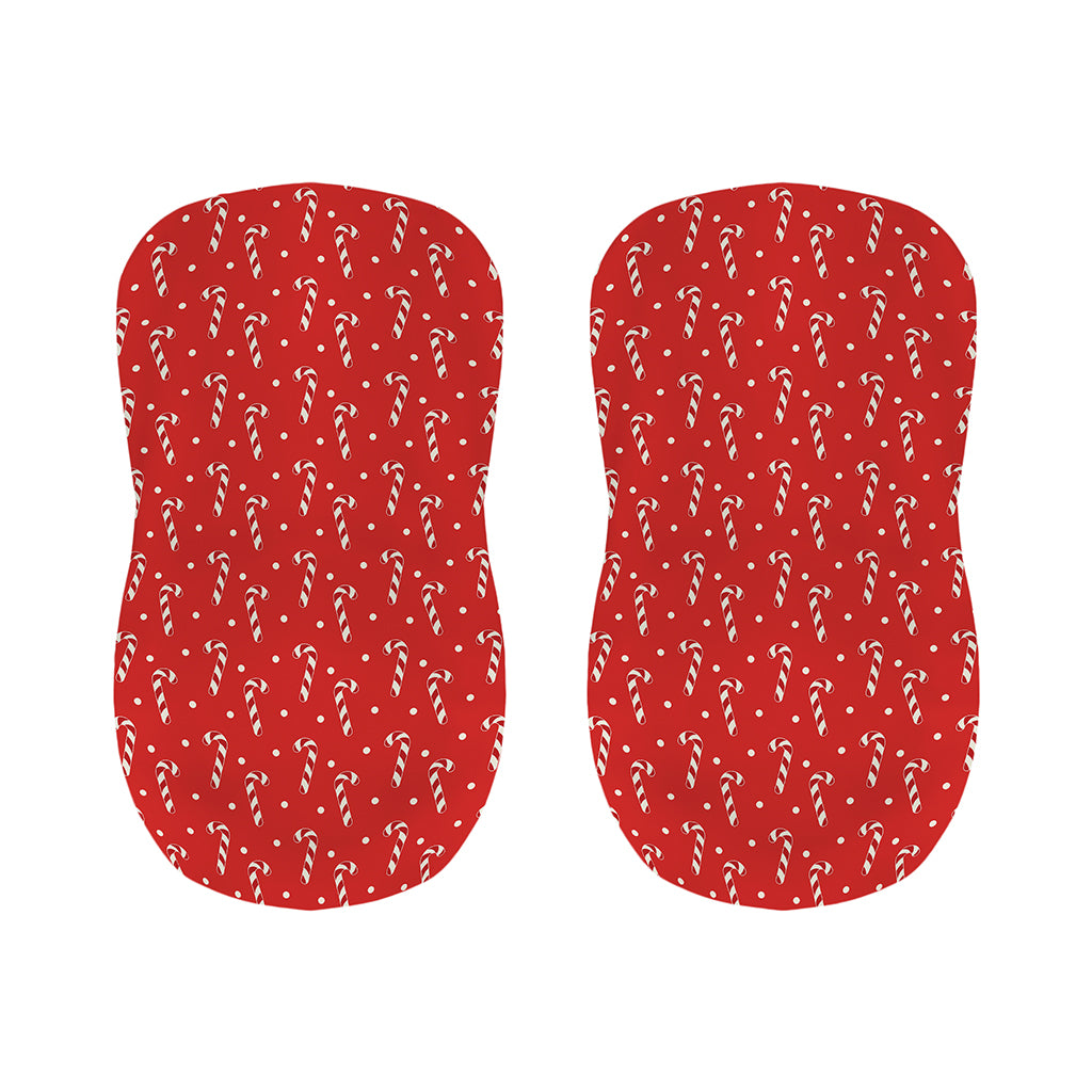 Candy Cane Polka Dot Pattern Print Bar Stool Covers