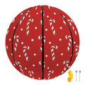 Candy Cane Polka Dot Pattern Print Basketball