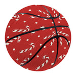 Candy Cane Polka Dot Pattern Print Basketball