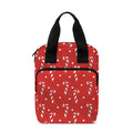 Candy Cane Polka Dot Pattern Print Bible Tote Bag