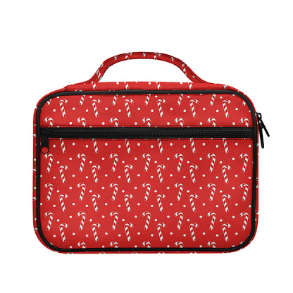 Candy Cane Polka Dot Pattern Print Briefcase Bible Bag