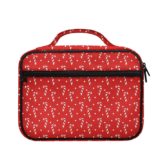 Candy Cane Polka Dot Pattern Print Briefcase Bible Bag