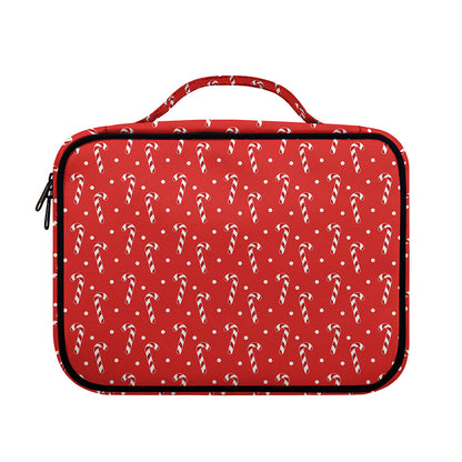 Candy Cane Polka Dot Pattern Print Briefcase Bible Bag
