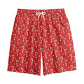 Candy Cane Polka Dot Pattern Print Cotton Shorts