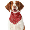 Candy Cane Polka Dot Pattern Print Dog Bandana