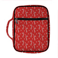 Candy Cane Polka Dot Pattern Print Front Pocket Bible Bag