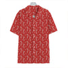 Candy Cane Polka Dot Pattern Print Hawaiian Shirt