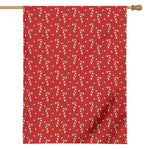 Candy Cane Polka Dot Pattern Print House Flag