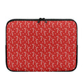 Candy Cane Polka Dot Pattern Print Laptop Sleeve