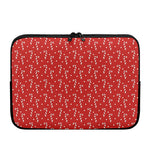 Candy Cane Polka Dot Pattern Print Laptop Sleeve