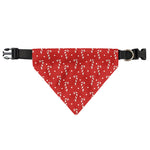Candy Cane Polka Dot Pattern Print Over The Collar Dog Bandana