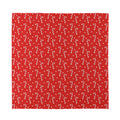 Candy Cane Polka Dot Pattern Print Silk Bandana