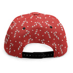 Candy Cane Polka Dot Pattern Print Snapback Cap