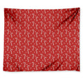 Candy Cane Polka Dot Pattern Print Tapestry