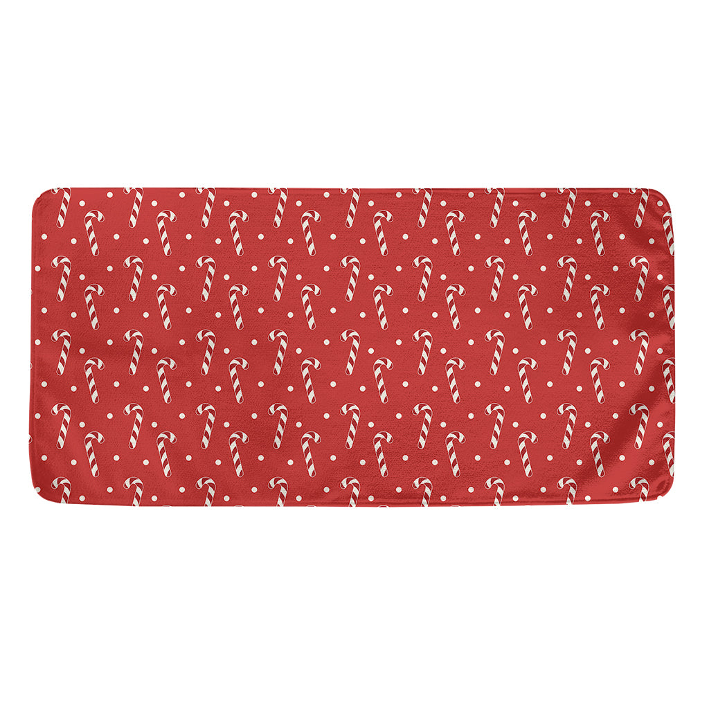 Candy Cane Polka Dot Pattern Print Towel