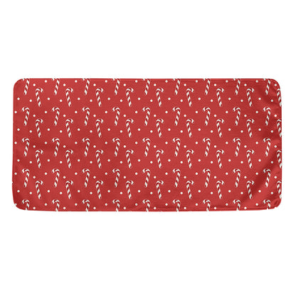 Candy Cane Polka Dot Pattern Print Towel