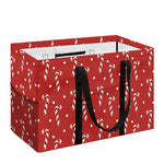 Candy Cane Polka Dot Pattern Print Utility Tote Bag