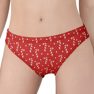 Candy Cane Polka Dot Pattern Print Women's Panties