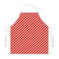 Candy Cane Stripe Pattern Print Adjustable Apron